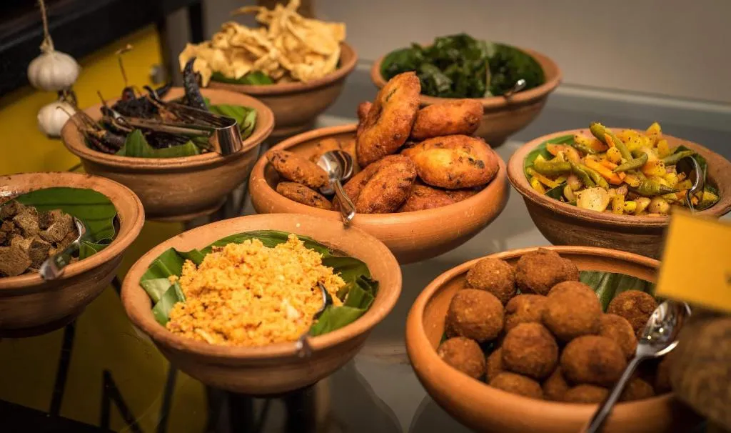 A dish from the garden kitchen